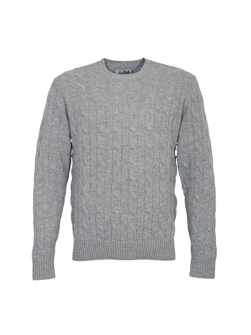 Maglione Regent Braid a trecce in lana Grigio Mc2 Saint Barth | REGE00700035I
